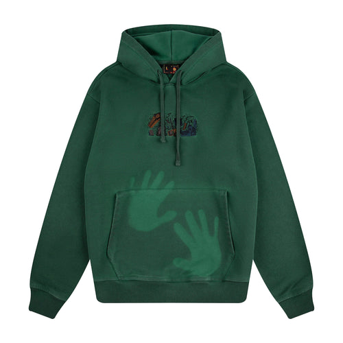 "super kid" Hoodie green