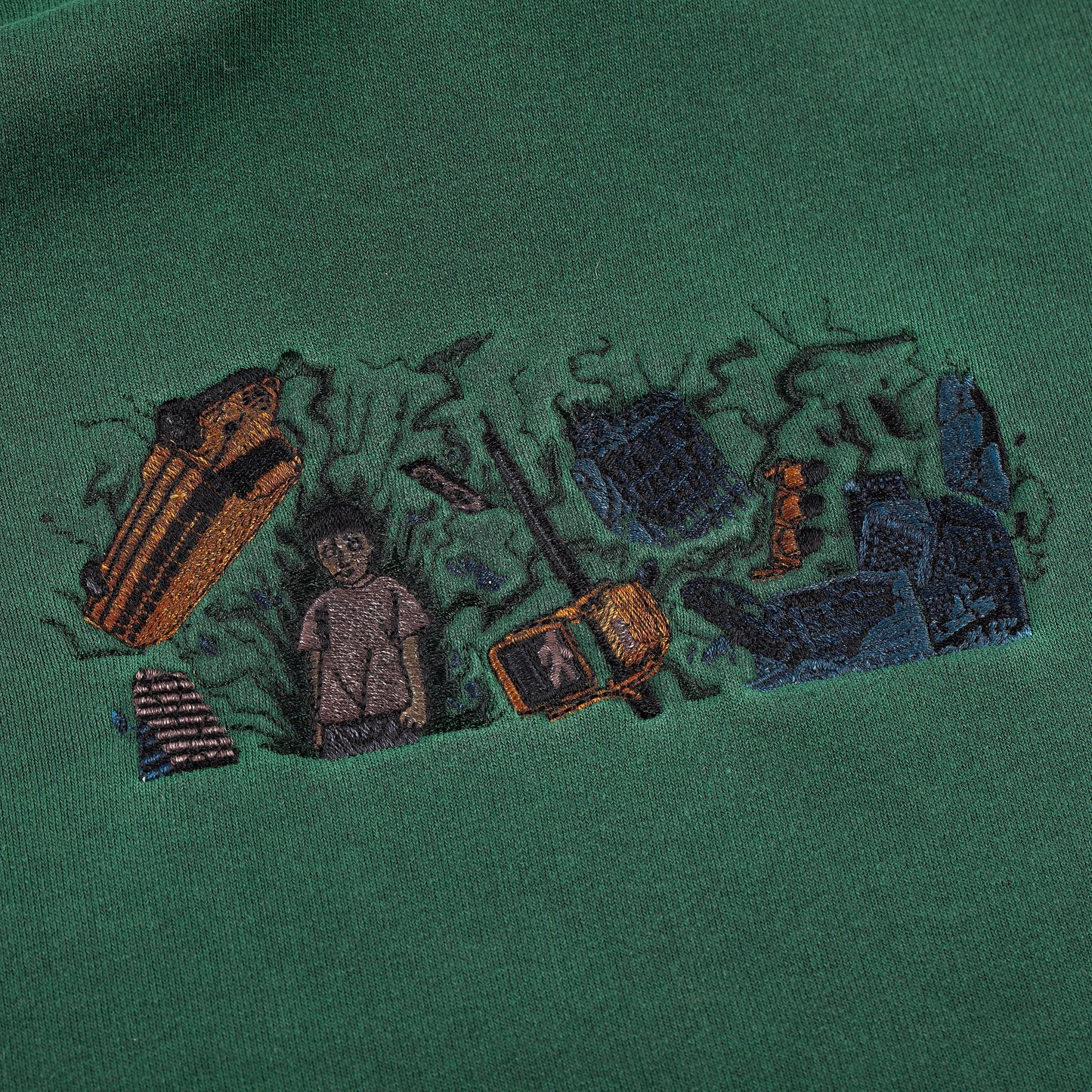 "super kid" Hoodie green