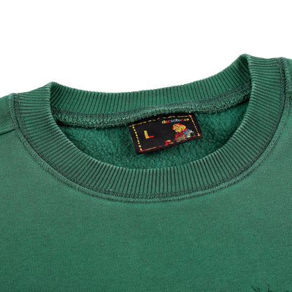 "super kid" crewneck green