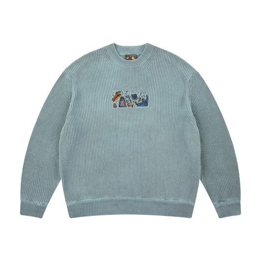 "super kid" heat reactive knit blue