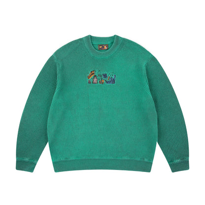 "super kid" heat reactive knit green