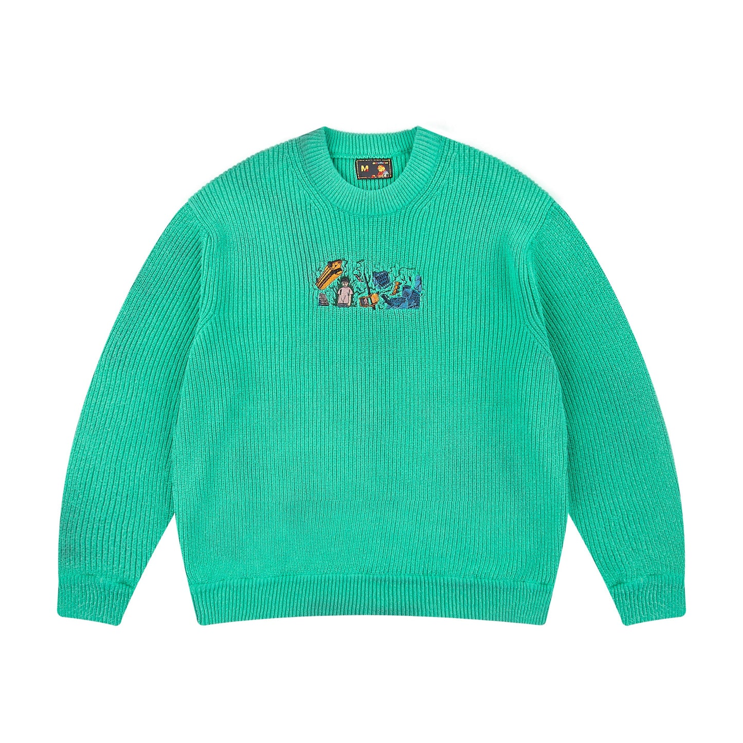 "super kid" heat reactive knit green