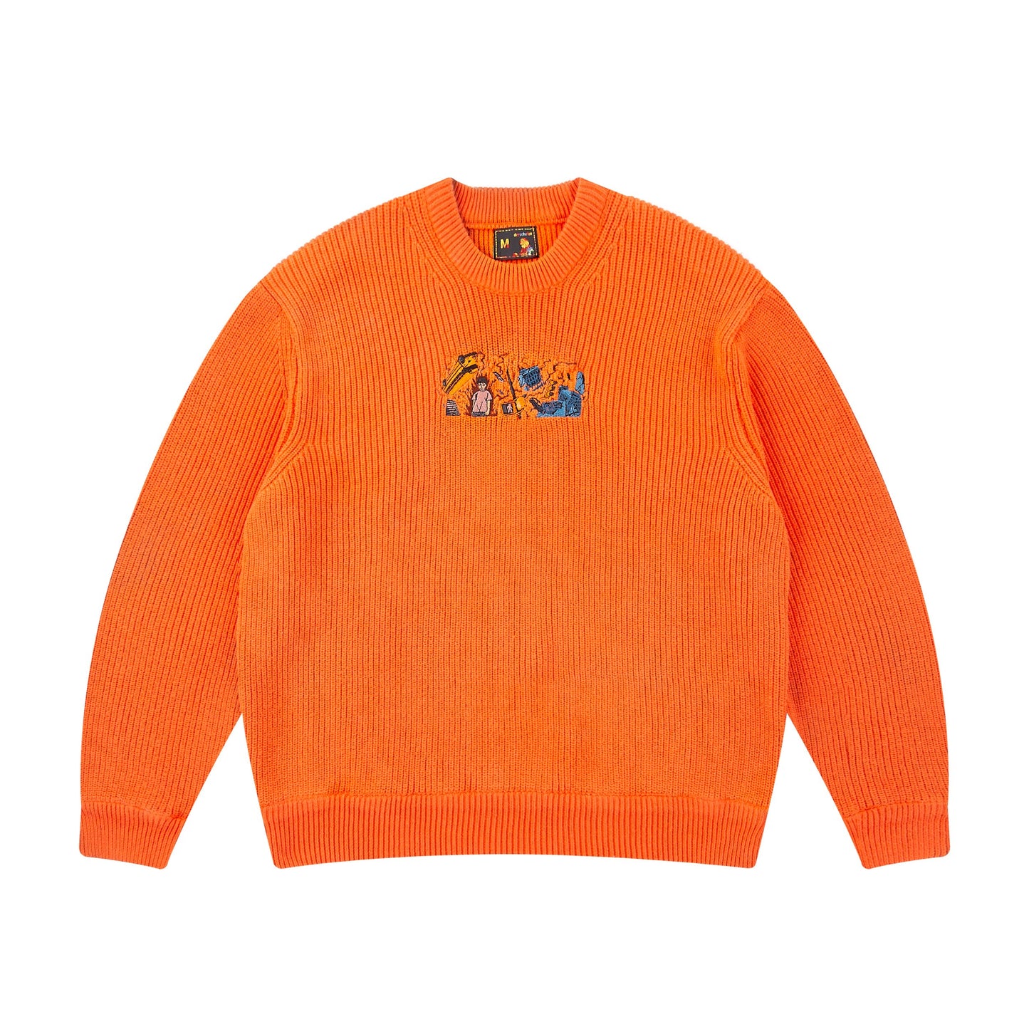 "super kid" heat reactive knit orange