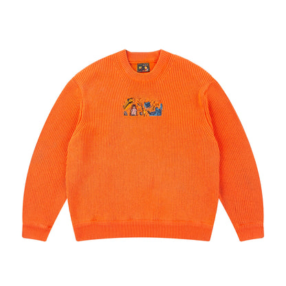 "super kid" heat reactive knit orange
