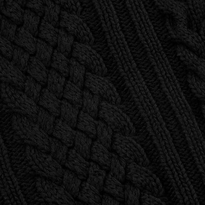 "Jazz" cable knit black