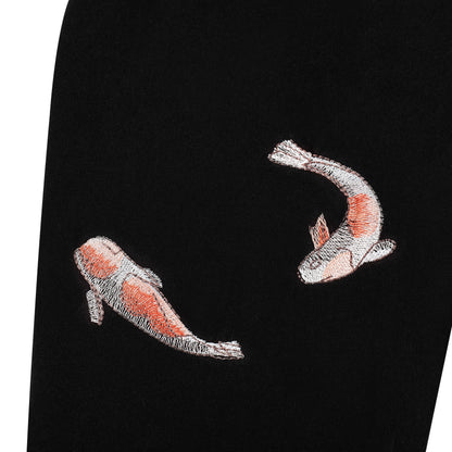 "koi fish" Long-sleeve black