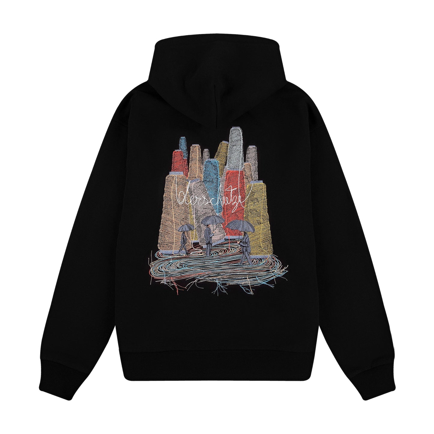 "embroidery" Hoodie black