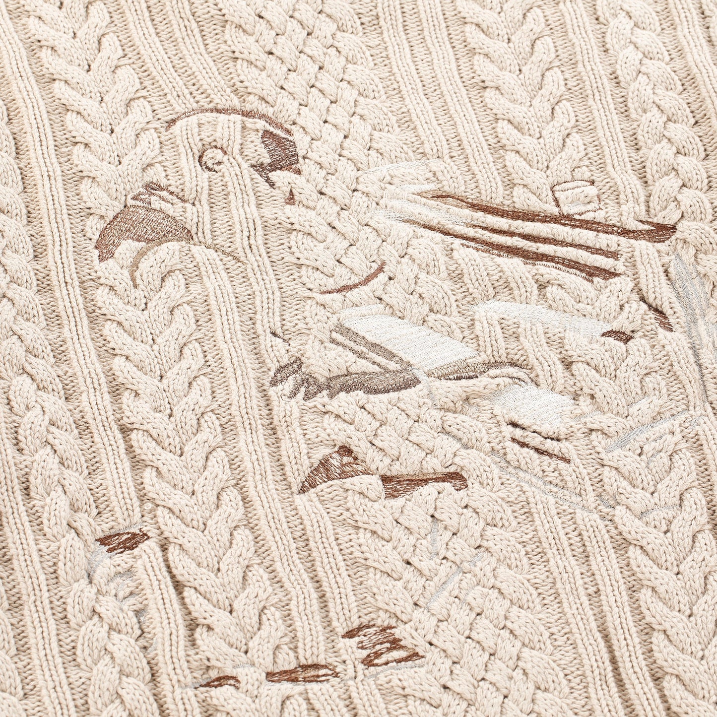 "Jazz" cable knit beige