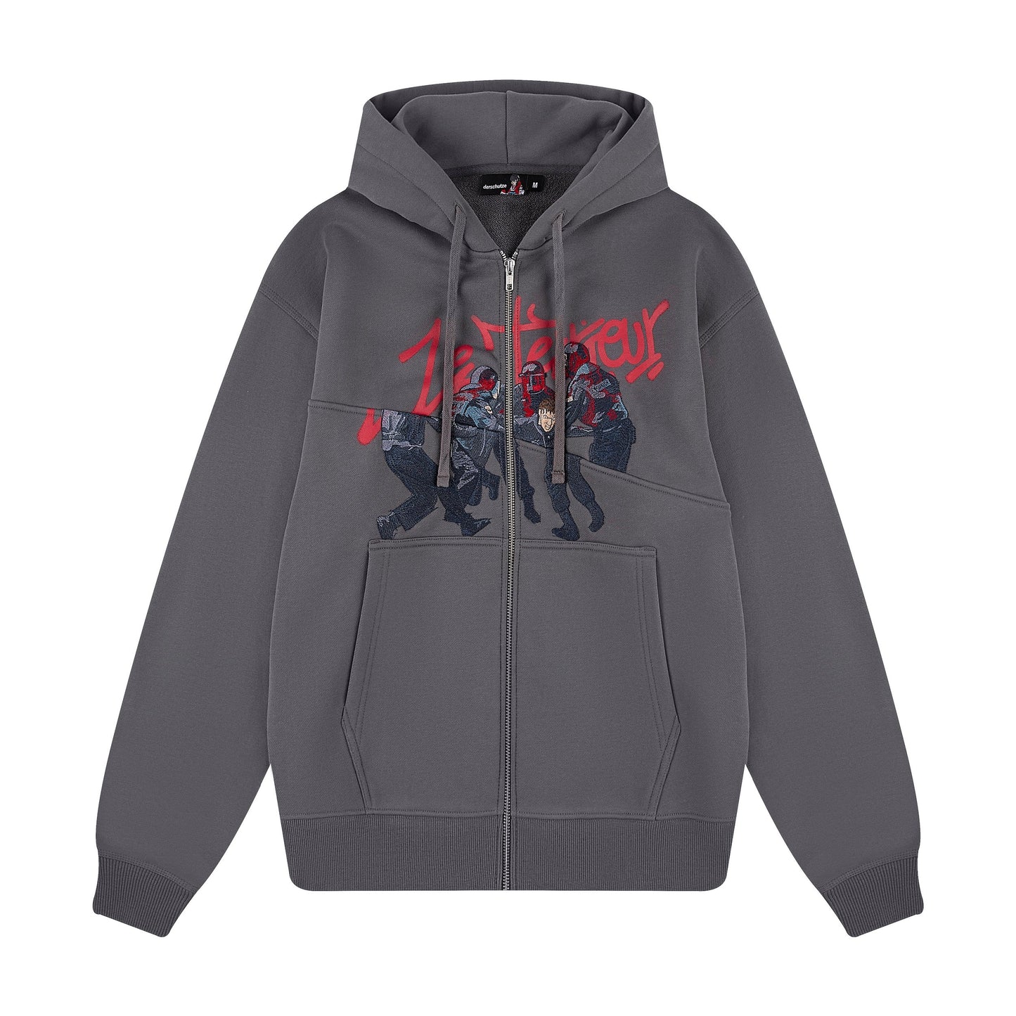 "riot" Zip Up grey