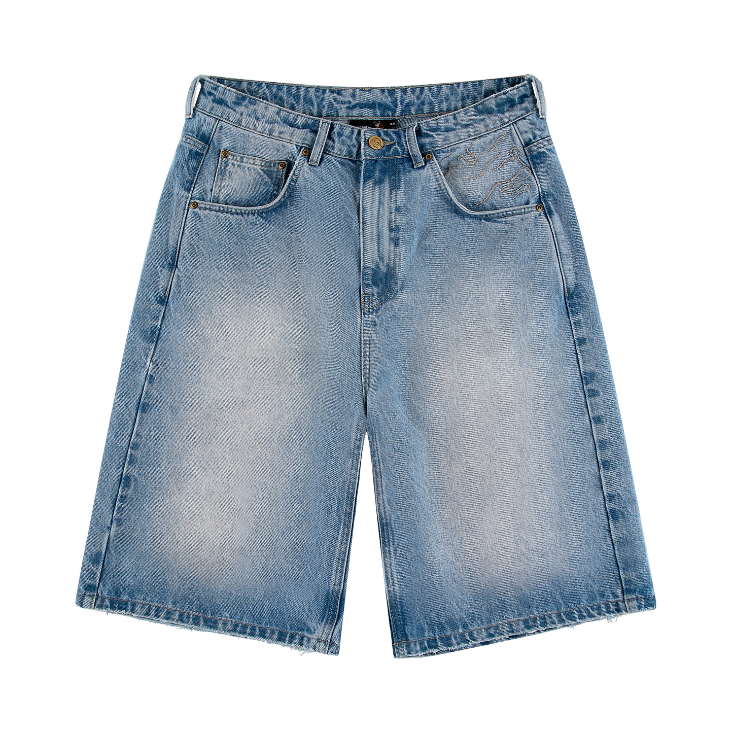 "yasmin v3" Jorts blue updated fit