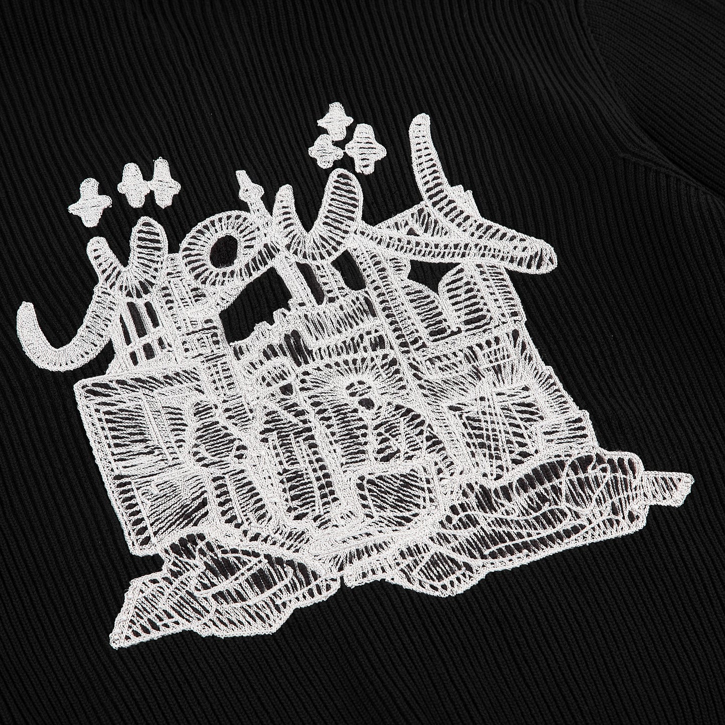 "yasmin v3" Zip Up knit black