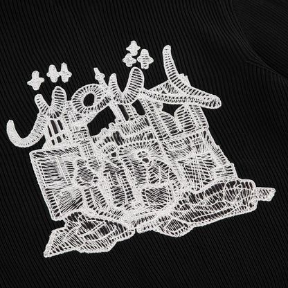 "yasmin v3" Zip Up knit black