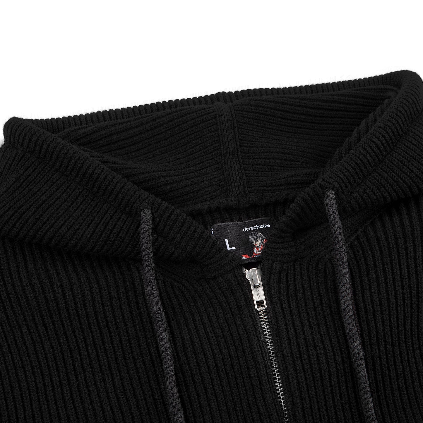 "yasmin v3" Zip Up knit black
