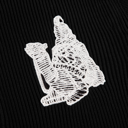 "yasmin v3" Zip Up knit black