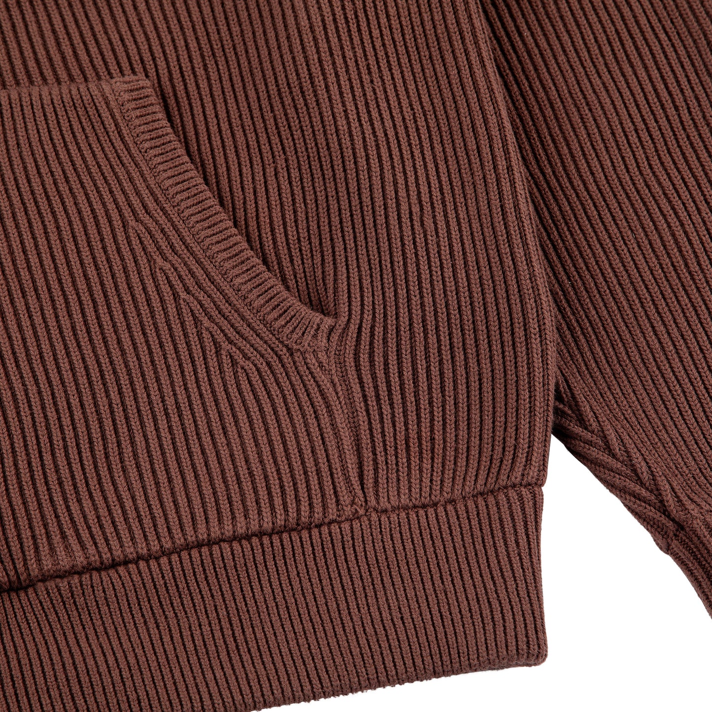 "yasmin v3" Zip Up knit brown