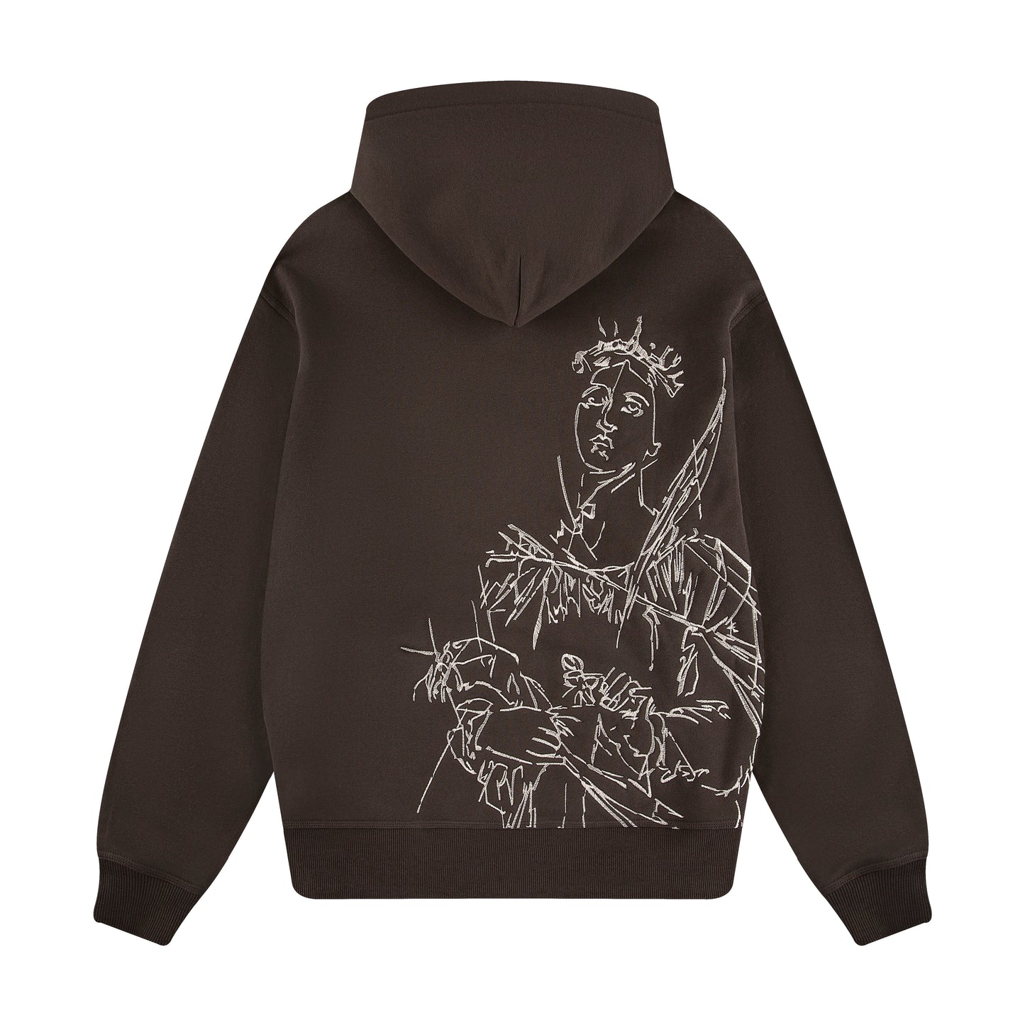 "awakening" Hoodie brown