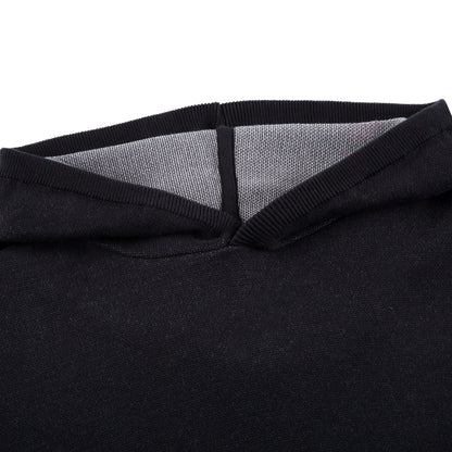 "awakening" knit Hoodie black