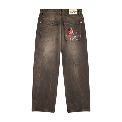 "koi fish v2" denim brown