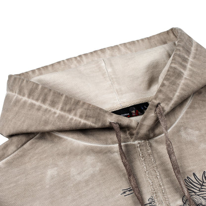 "sashiko v2" Hoodie light grey