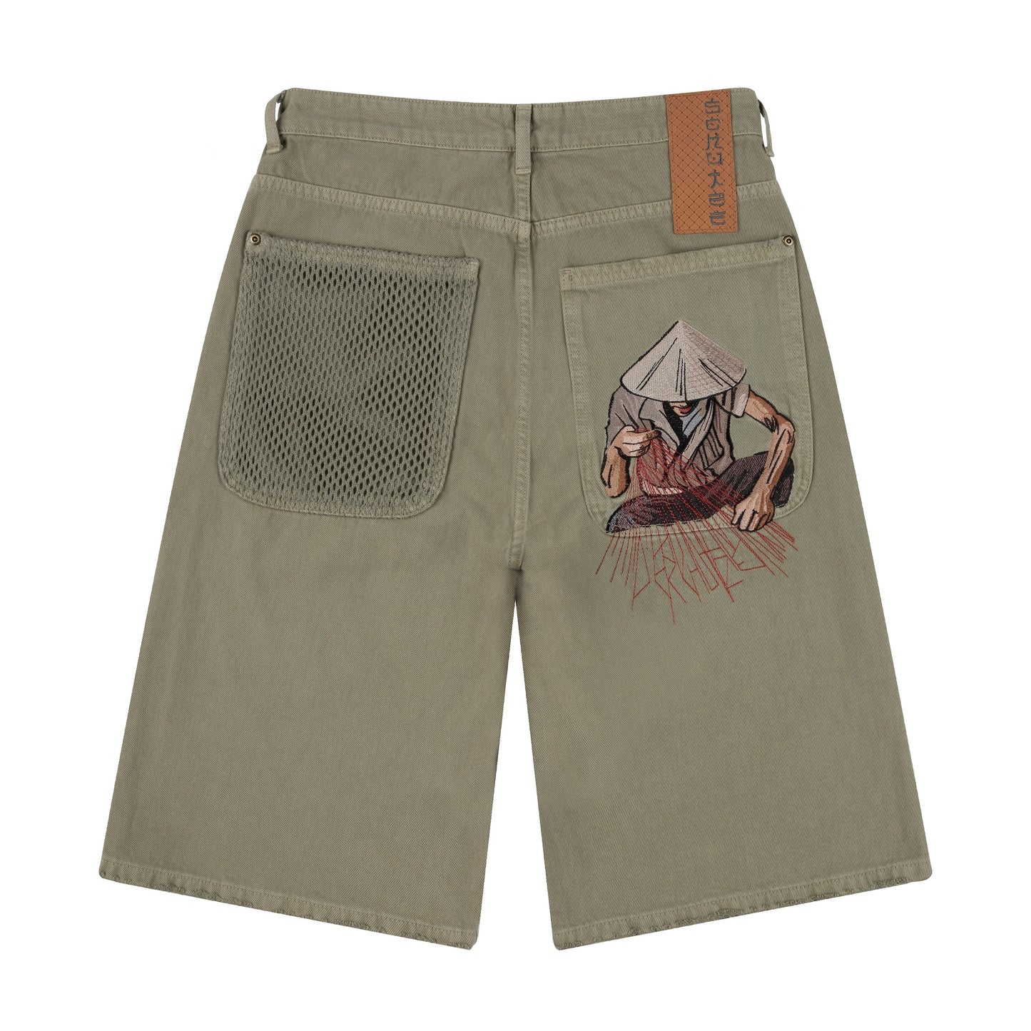 "lotus" Jorts green