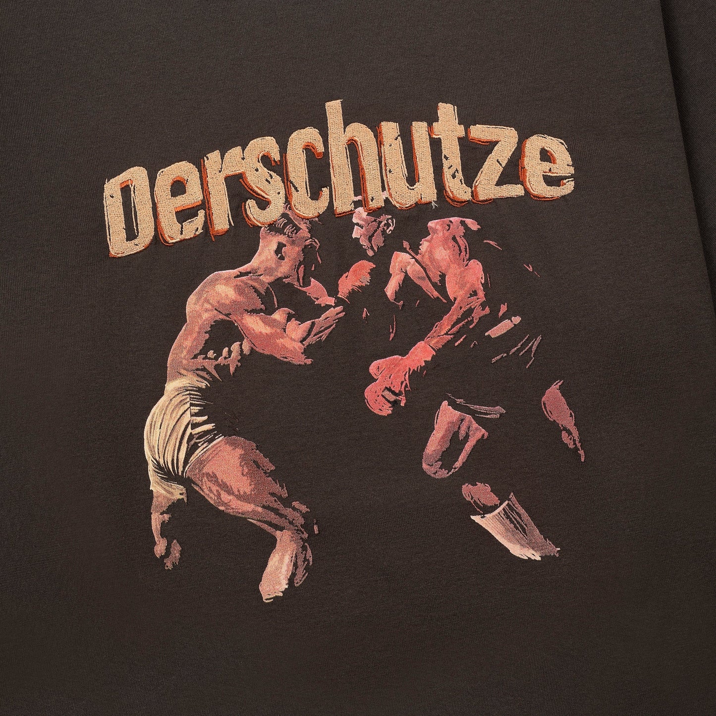 "olympia" T shirt off anthracite