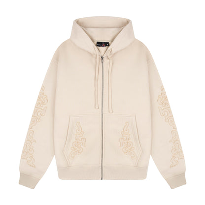 "western" Zip Up beige