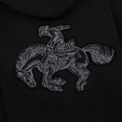 "western" Zip Up black