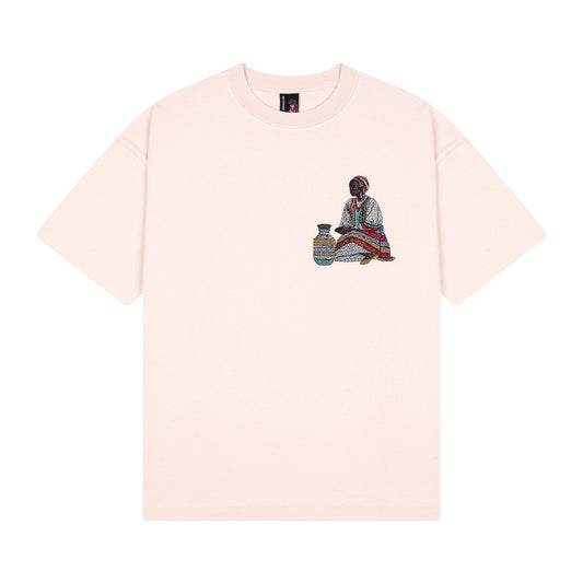 "mosaic" T Shirt powder pink