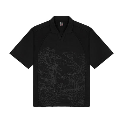 "sashiko v2" Jersey black