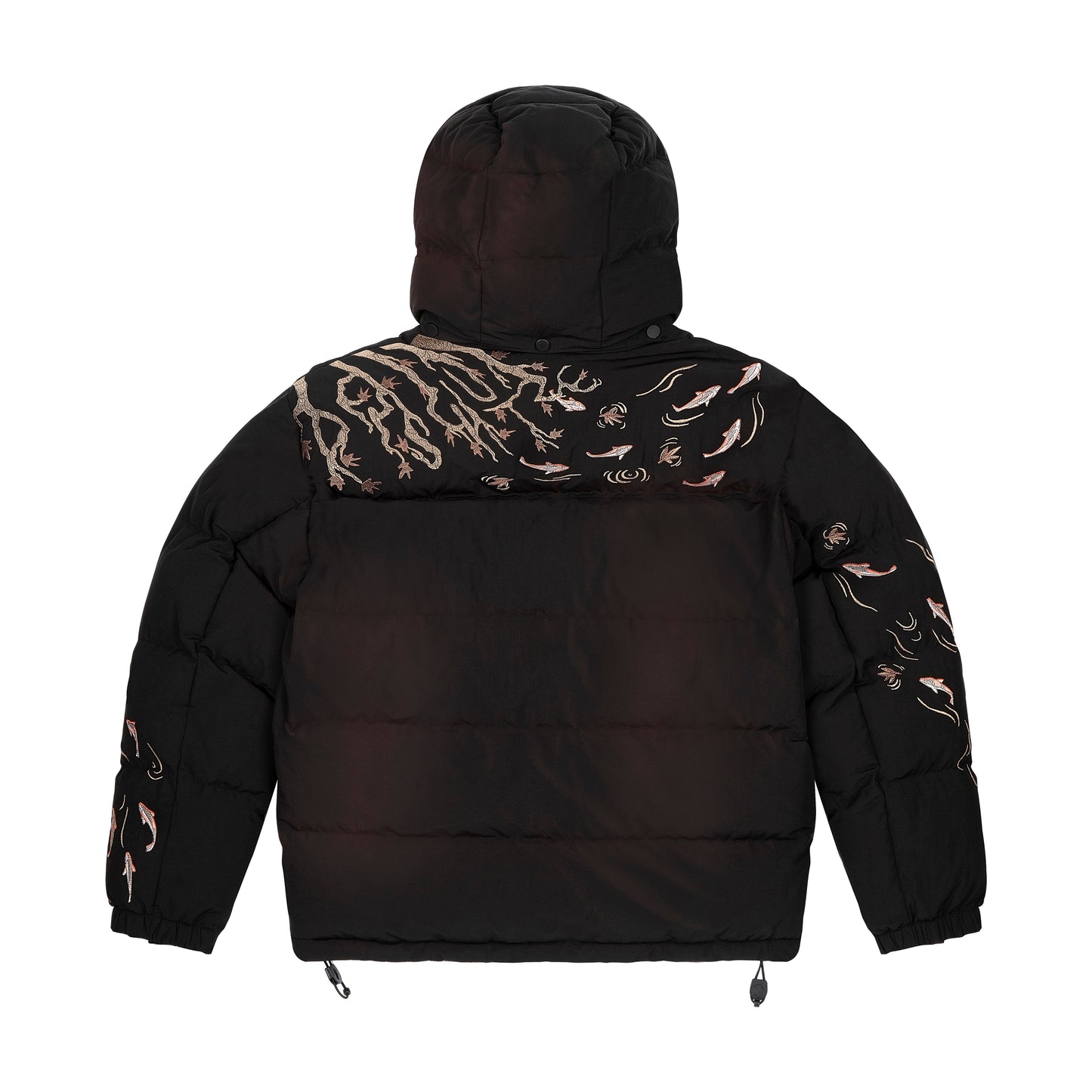 "koi fish" Puffer black