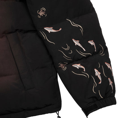 "koi fish" Puffer black