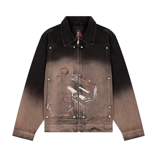 "jazz v2" denim Jacket black