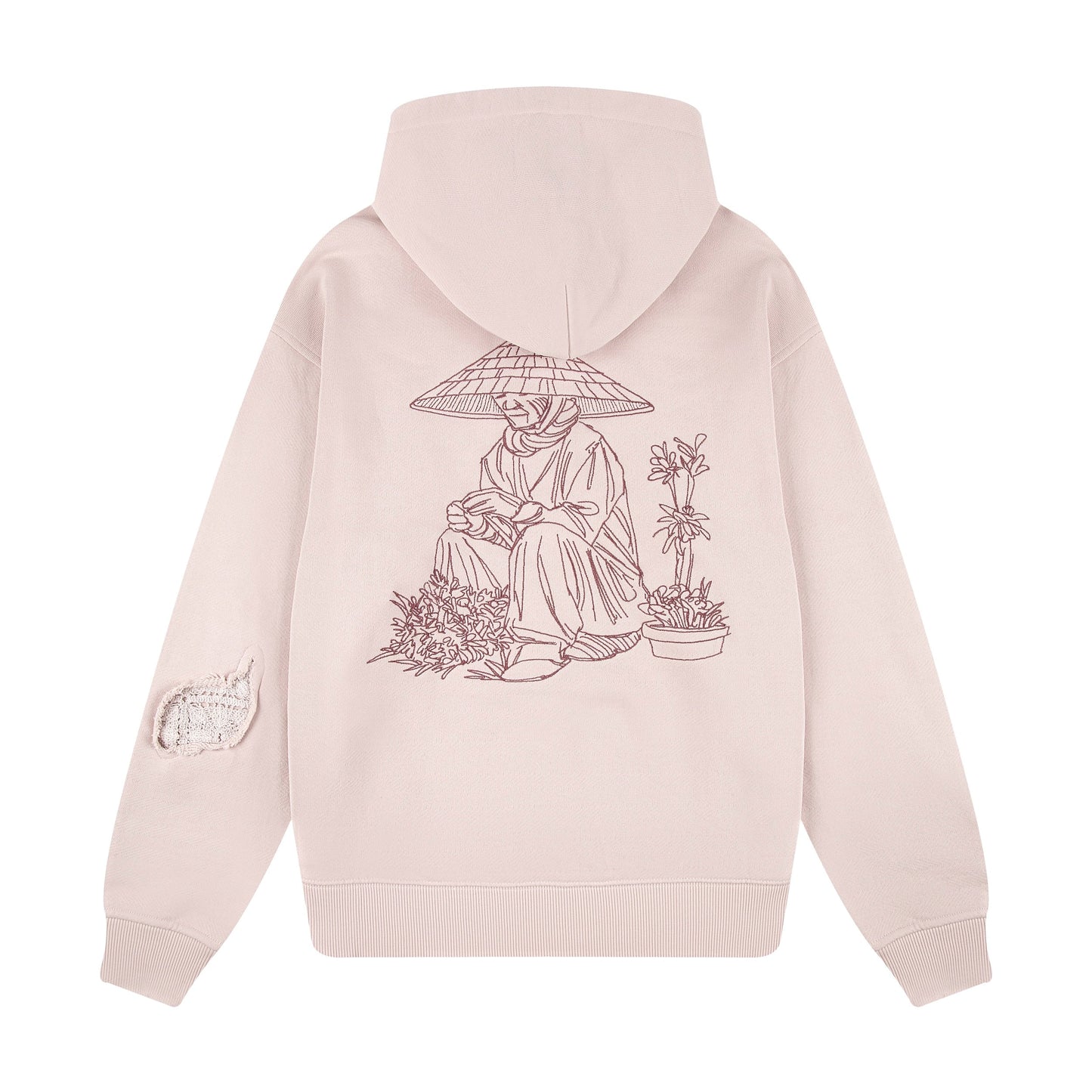 "lotus" Zip Up pink