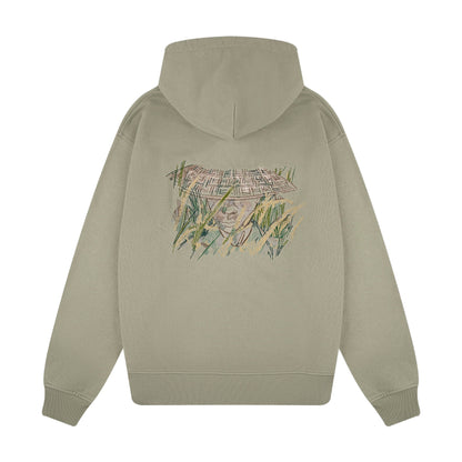 "lotus" Zip Up khaki