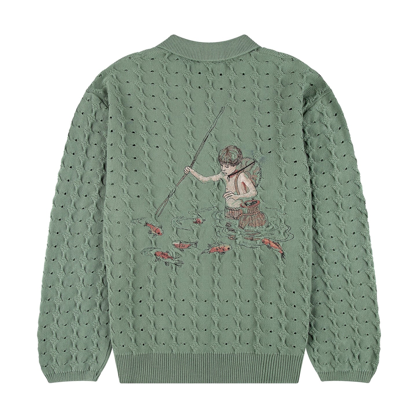 "lotus" longsleeve knit green