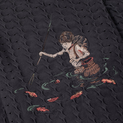 "lotus" longsleeve knit anthracite