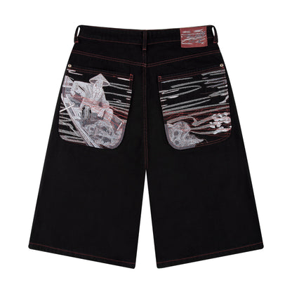 "lotus" Jorts black