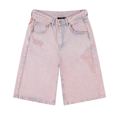 "lotus" Jorts faded rose