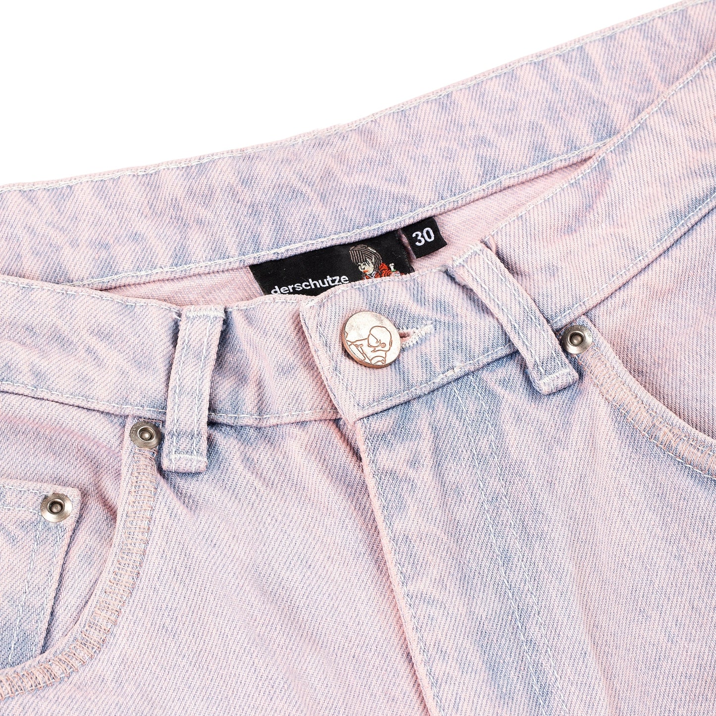 "lotus" Jorts faded rose