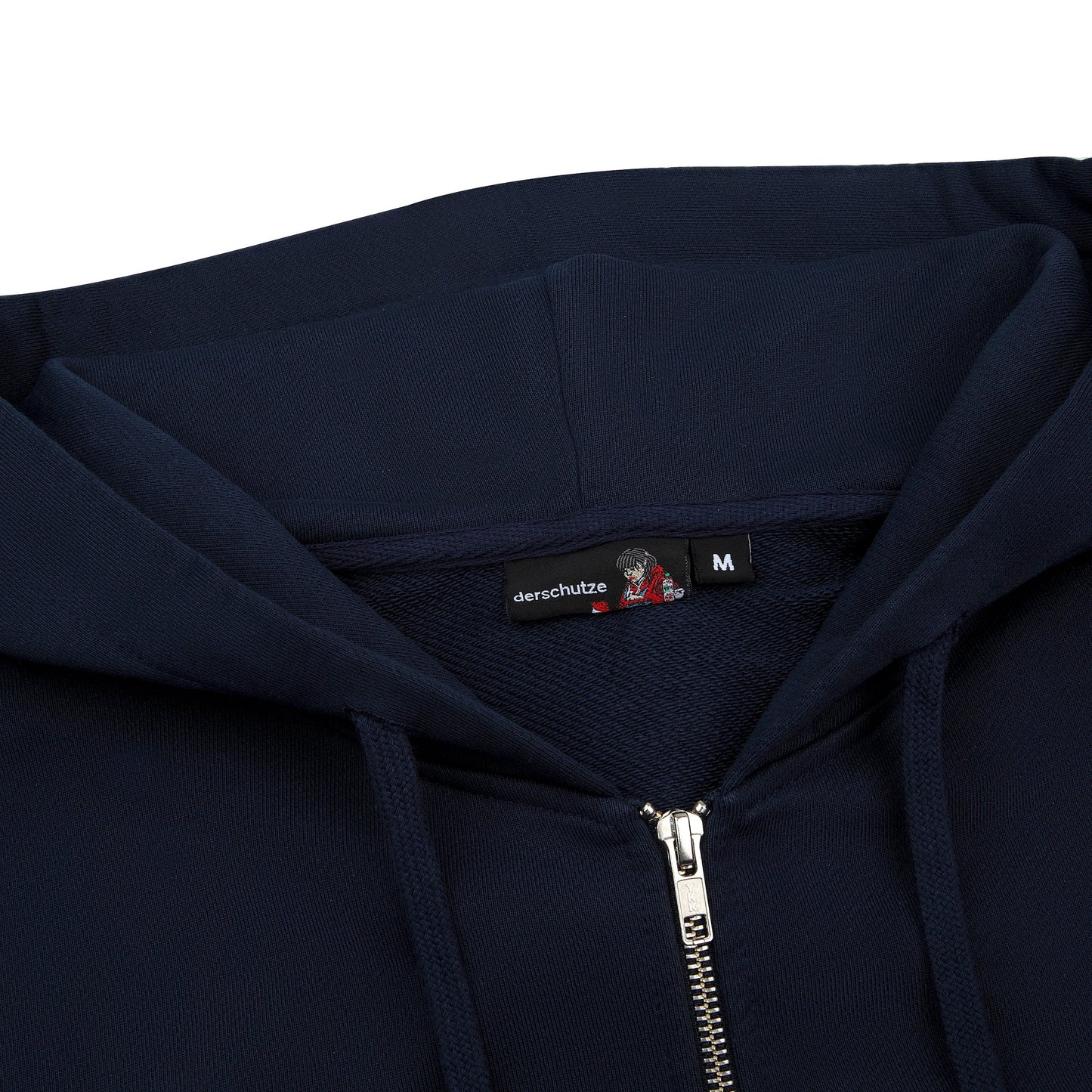 "sashiko" Zip Up navy