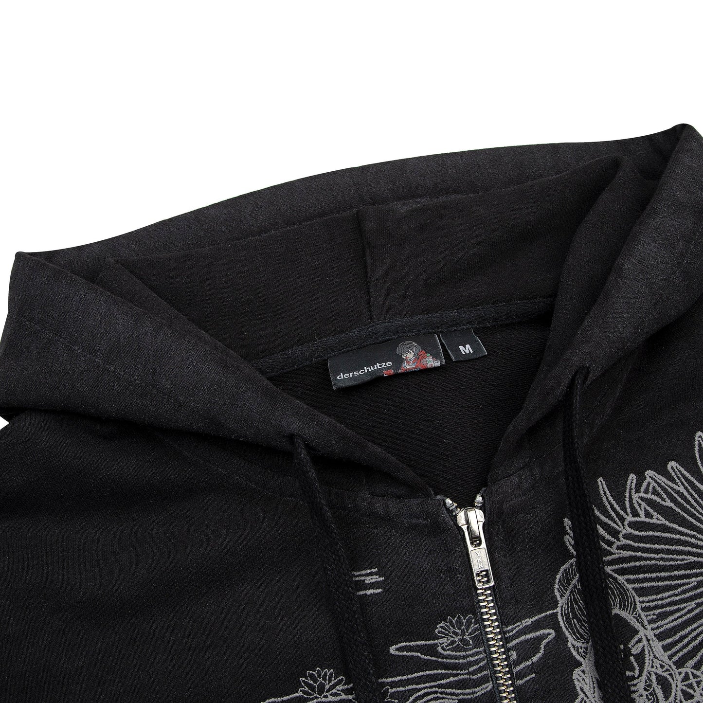 "sashiko" Zip Up black