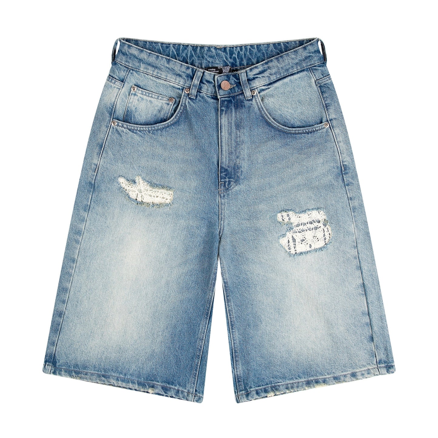"lotus" Jorts blue