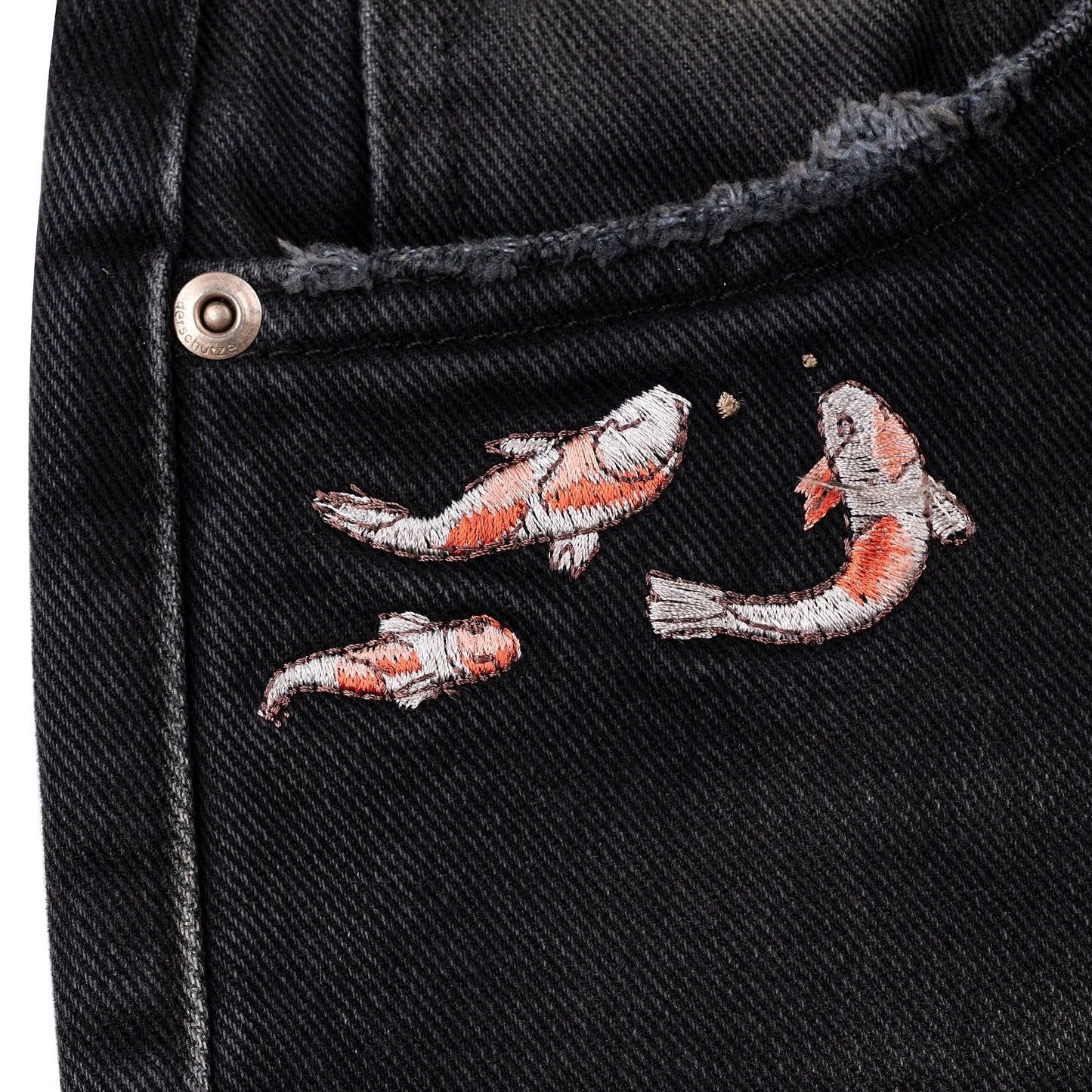 "koi fish v2" denim black