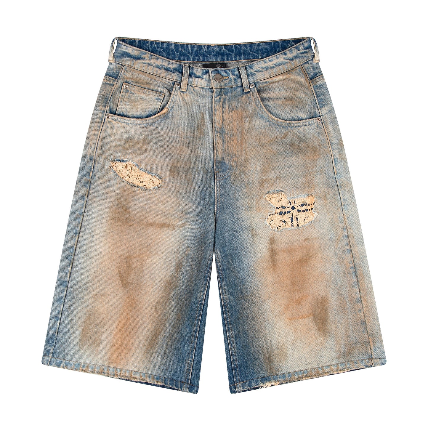"lotus" Jorts mud wash