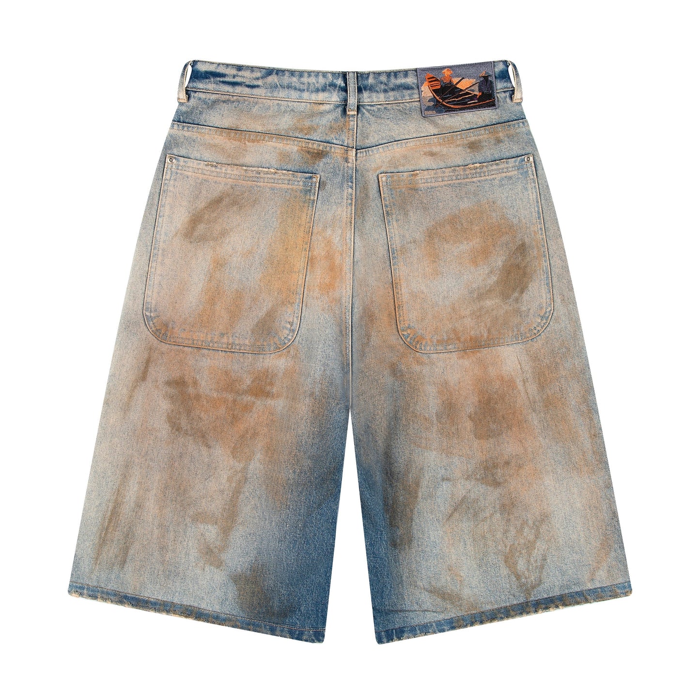 "lotus" Jorts mud wash