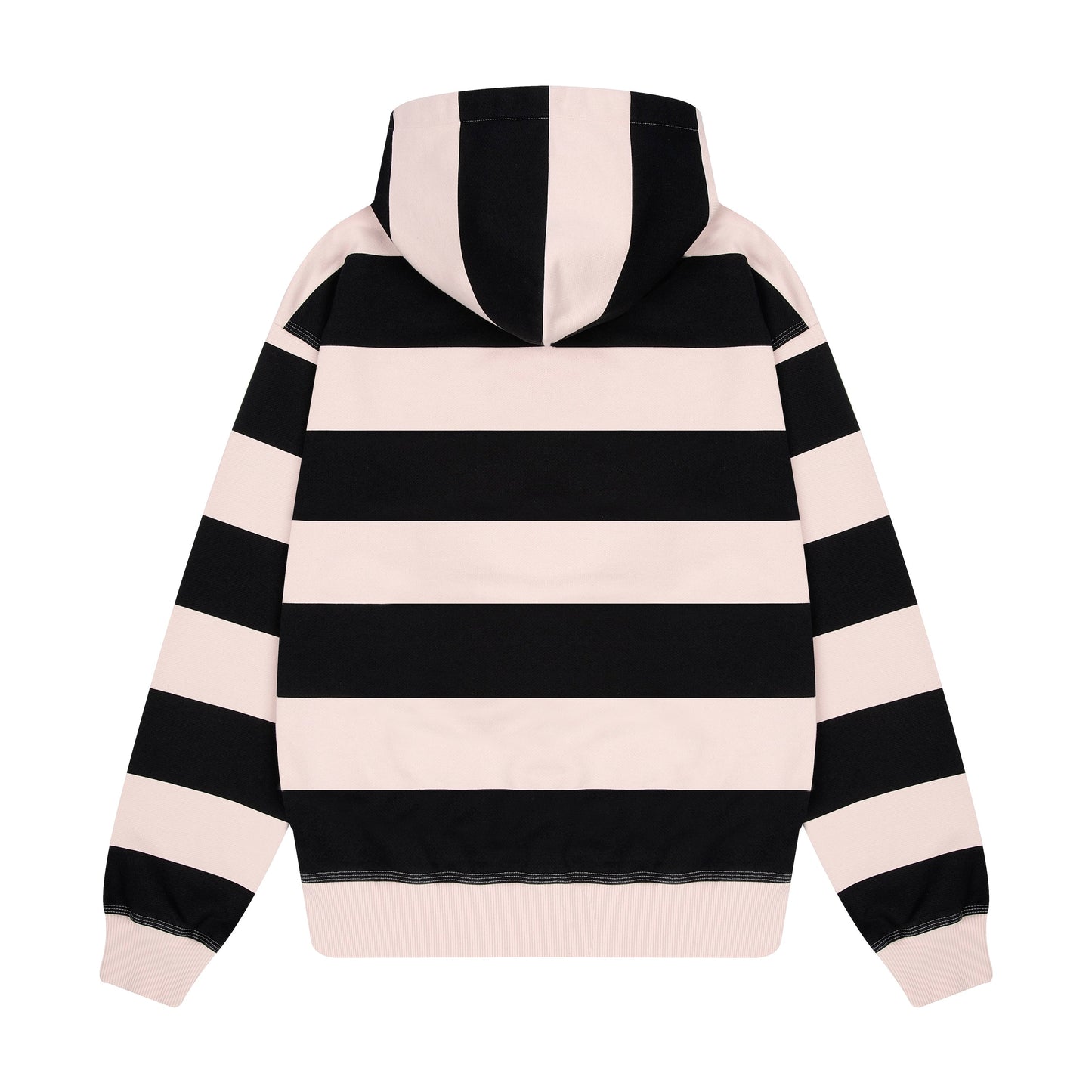 "on air" pink-purple striped Hoodie