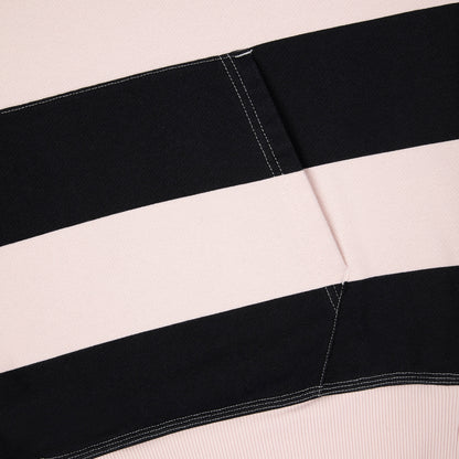 "on air" pink-purple striped Hoodie