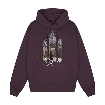 "aziza" Hoodie purple