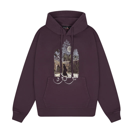 "aziza" Hoodie purple