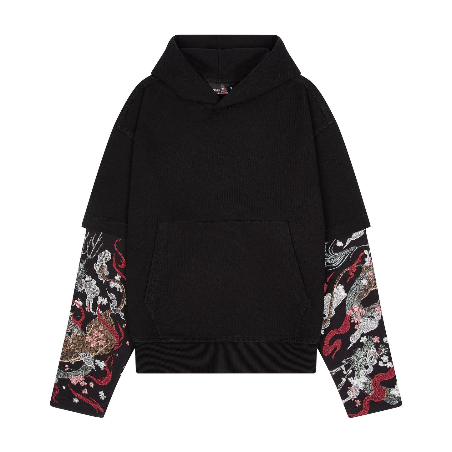 "yakuza" double sleeve Hoodie